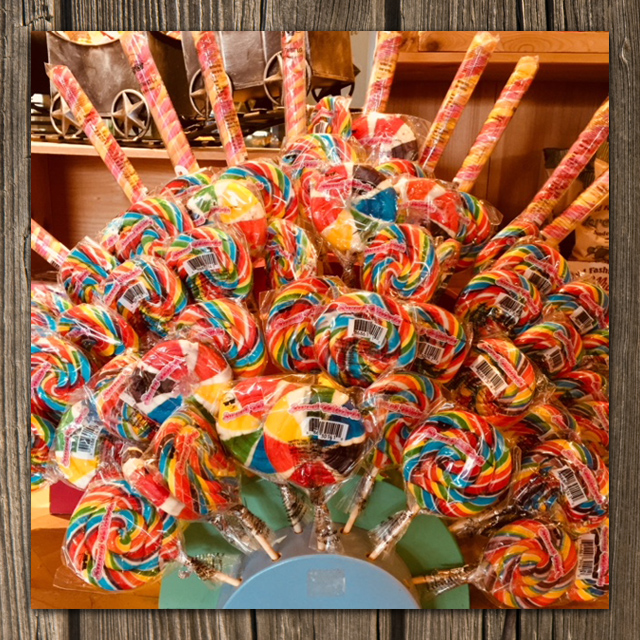 display of lollipops