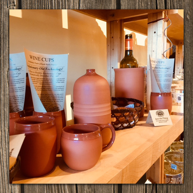 clay wine cups