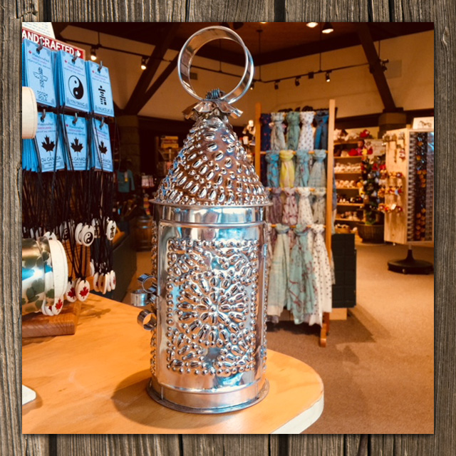 hand crafted tin lantern