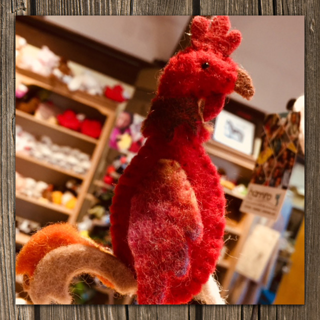 stuffed rooster toy