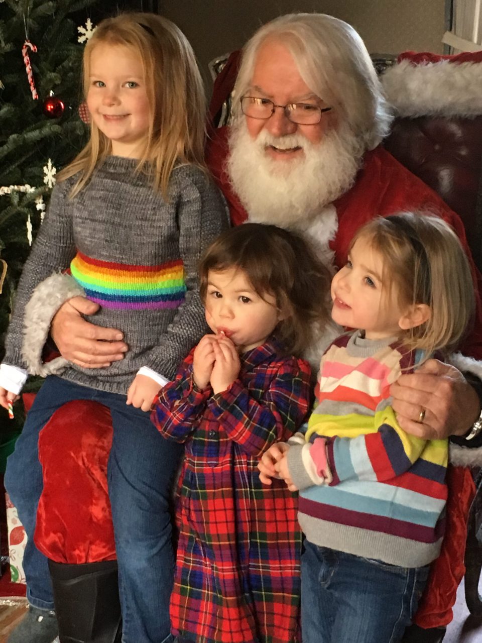 Kids with Santa Clause