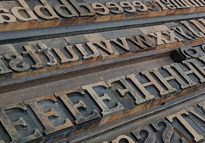 19th century typesetting equipment