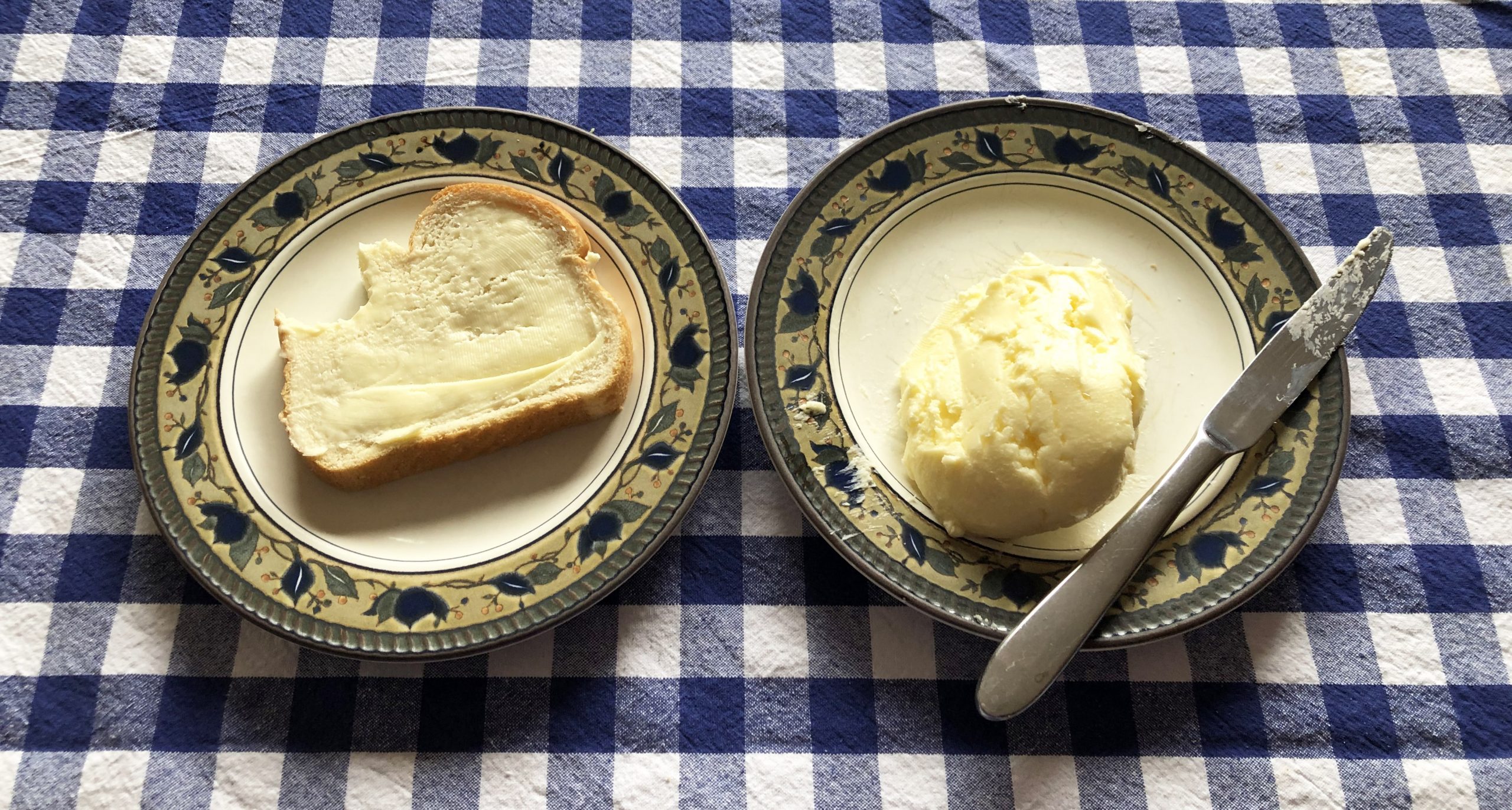 bread with homemade butter