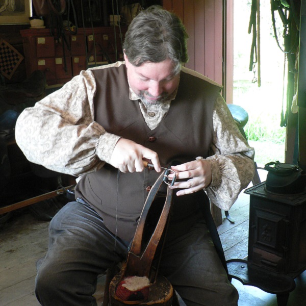 harness maker at work