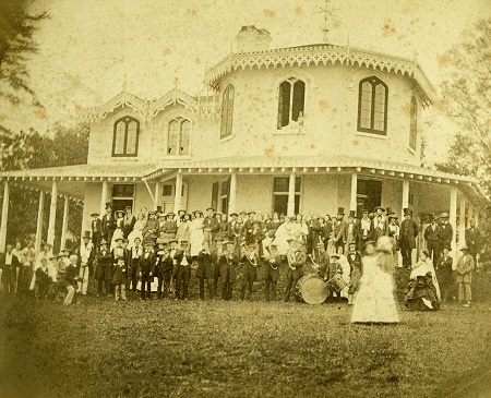 archival photograph of a picnic in Toronto in the 1860s