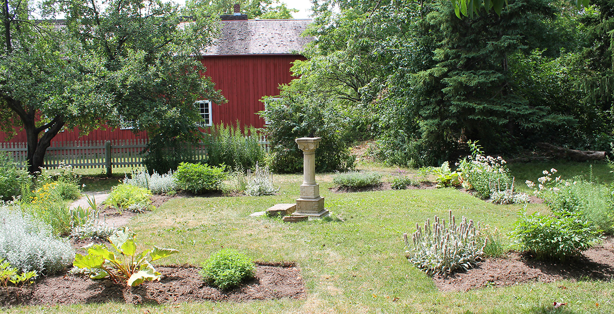 doctors house garden at the Village at Black Creek