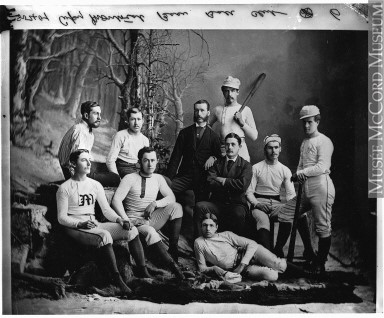 photograph of baseball players from the 1870s