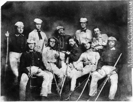 19th century lacrosse players