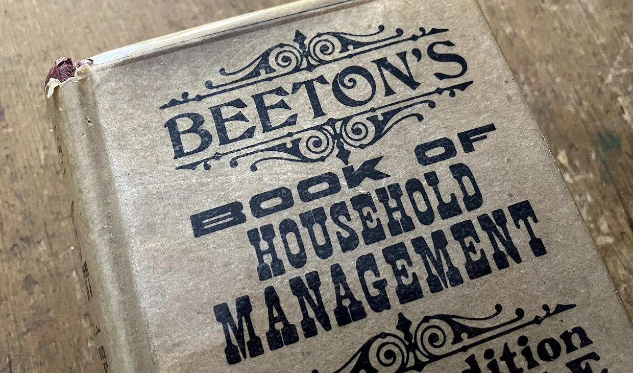 copy of Mrs Beetons Book of Household Management from the collection at Black Creek Pioneer Village