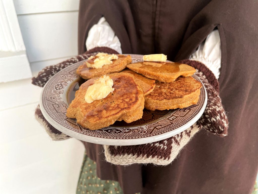 Events 18 Flatjacks with butter on a plate