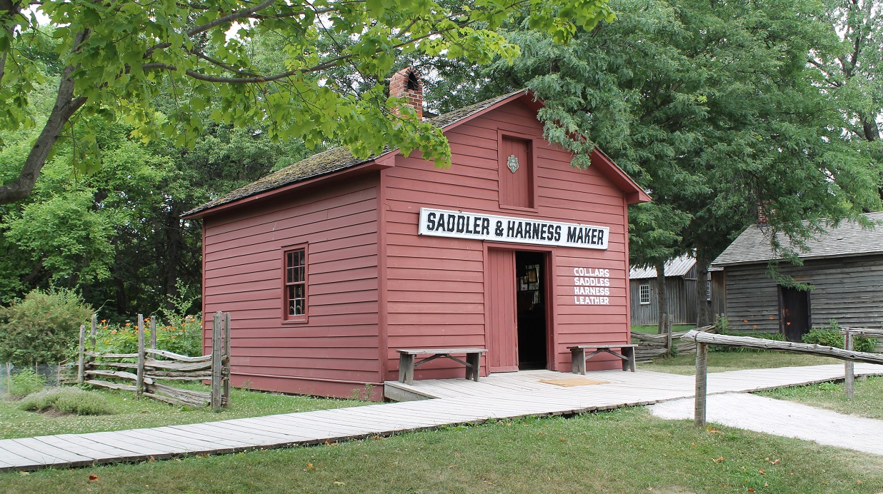 saddle and harness maker shop at Black Creek Village