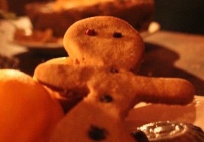 freshly baked gingerbread man