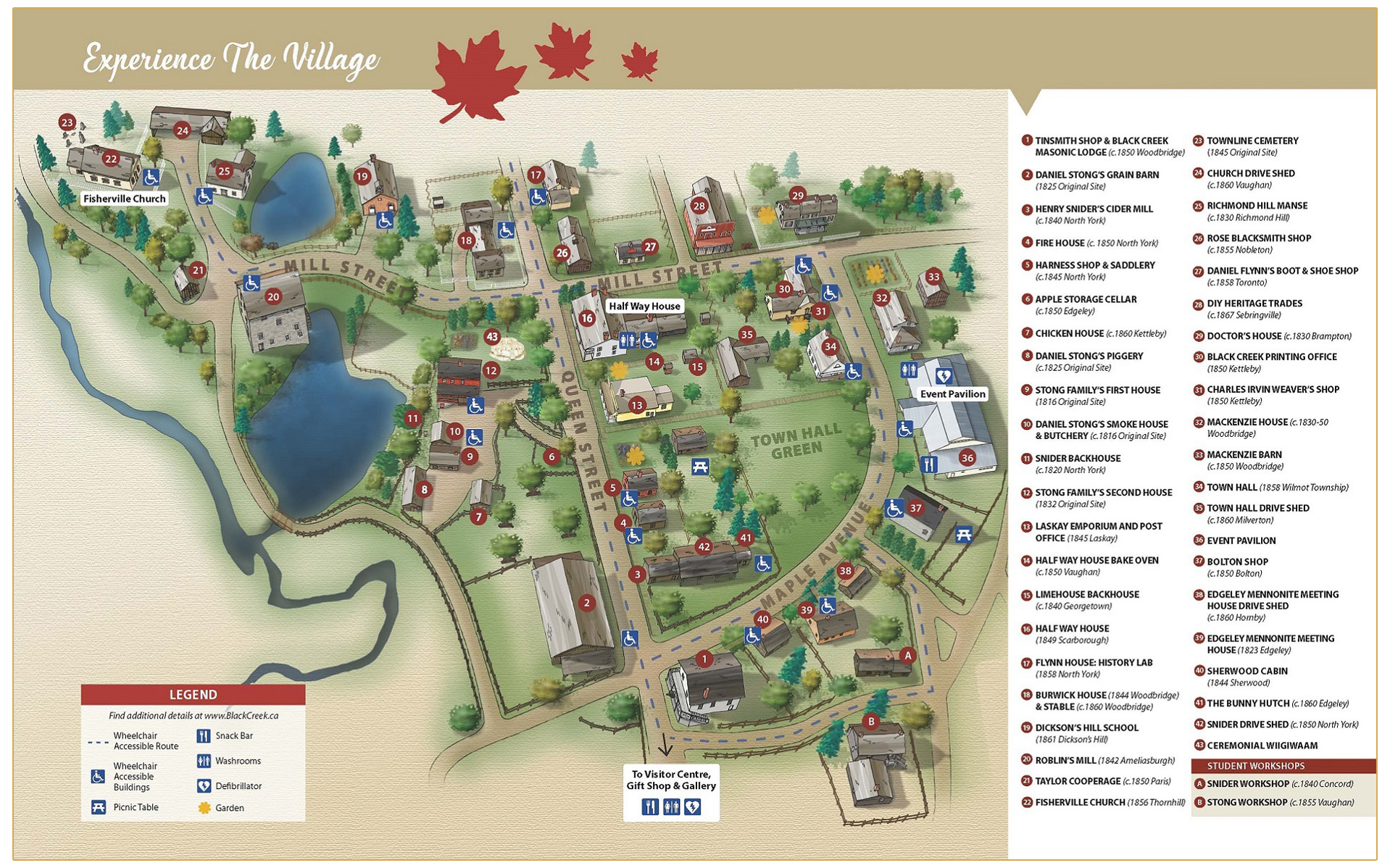 map of the Village at Black Creek