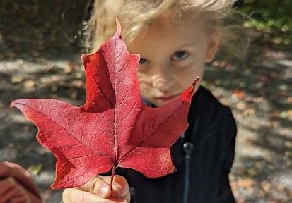a student takes part in a TRCA PA day camp at Claireville Outdoor Education Centre