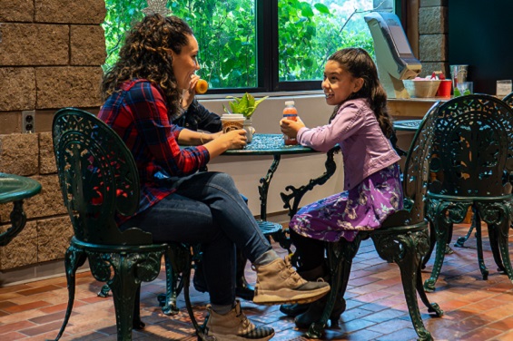 What's On At The Village 17 a mother and daughter enjoy refreshments at The Village at Black Creek gift shop and cafe