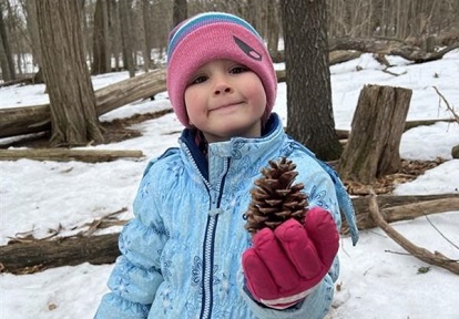 a student enjoys March Break camp at Lake St George Field Centre in Richmond Hill