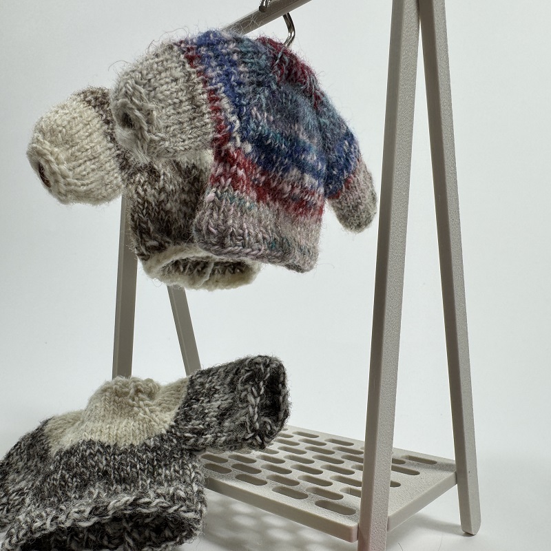 miniature sweaters created by textile artist Wen Shen