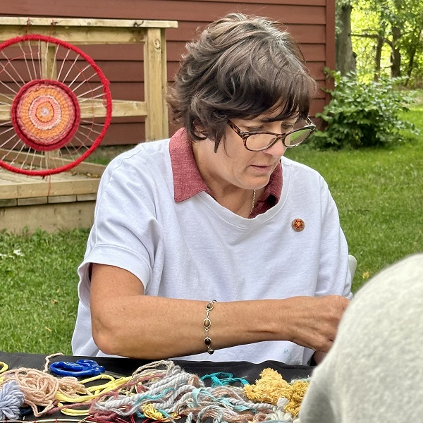 Metis textile artist Tracey Mae Chambers