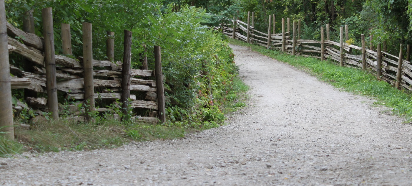 gravel road at the Village at Black Creek