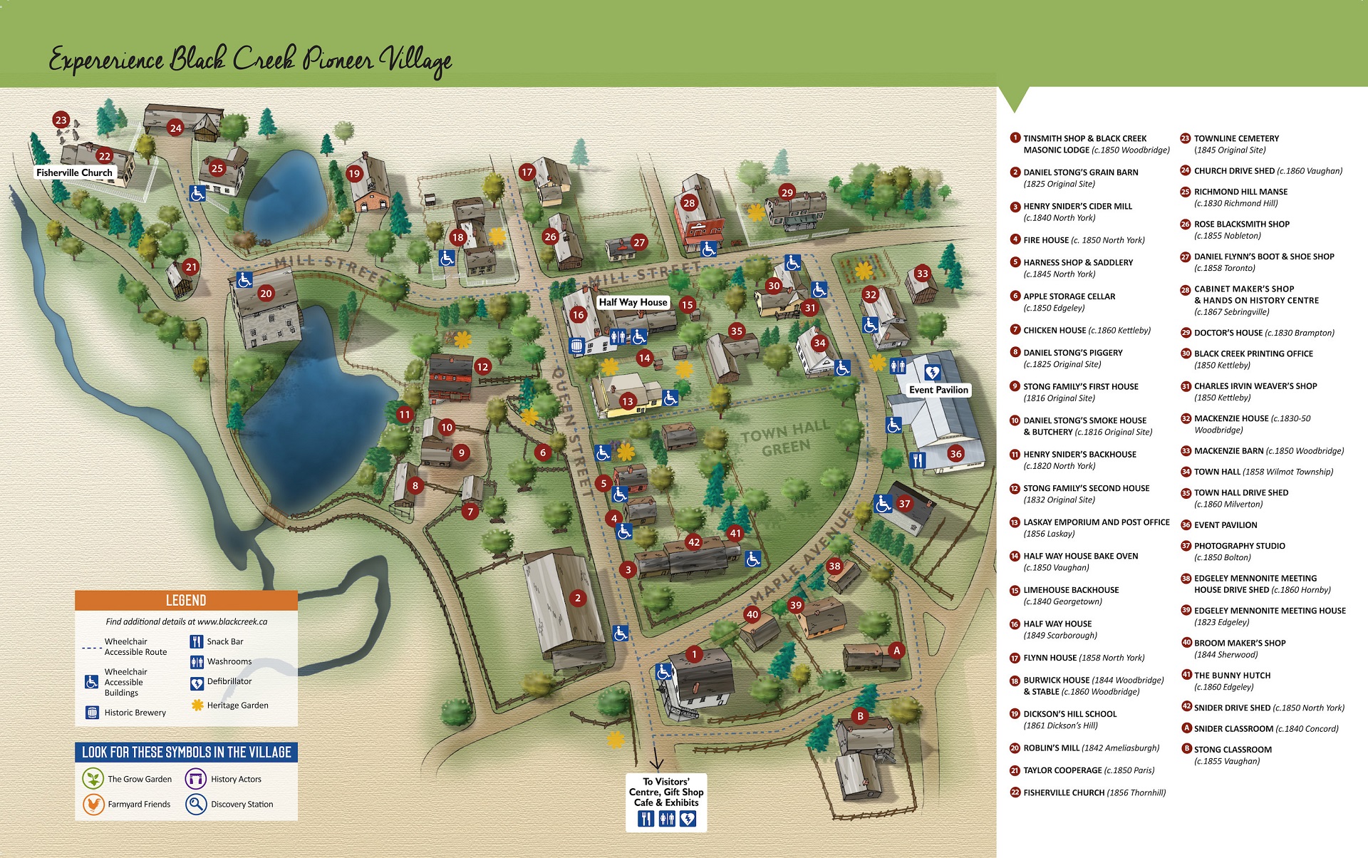 village map pioneer creek toronto maps sized