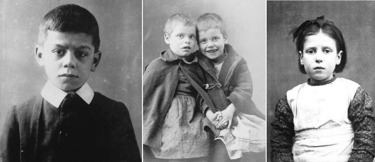 photographs of British Home Children from the Black Creek Pioneer Village exhibit