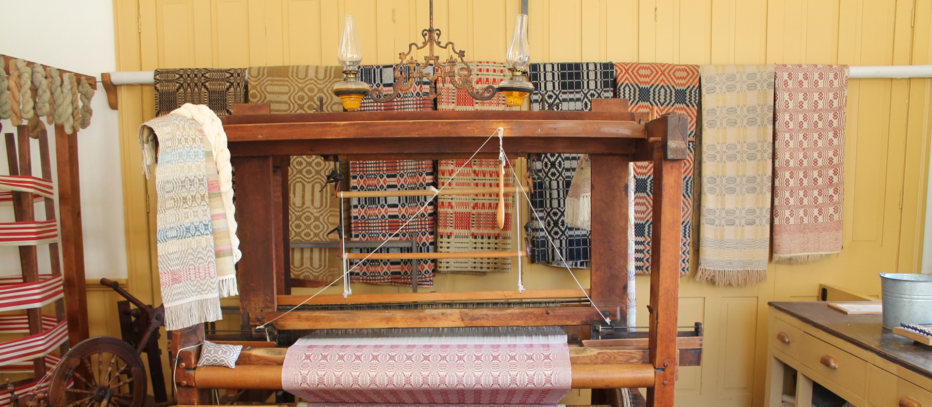 interior of Charles Irvin Weaver's Shop at Black Creek Pioneer Village