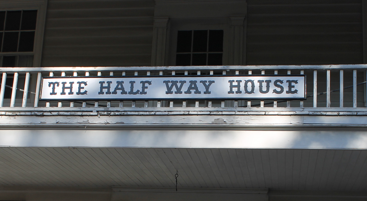 Sign of the Half Way House Inn at Black Creek Pioneer Village