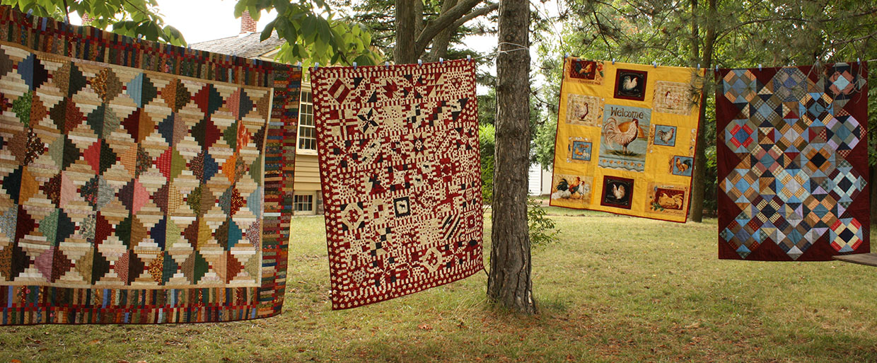 quilts on display at Black Creek Pioneer Village
